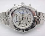 Replica Breitling Chronomat B01 SS Silver Dial Chronograph Watch